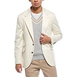 Brunello Cucinelli Mens  Cashmere-Blend Twill Blazer